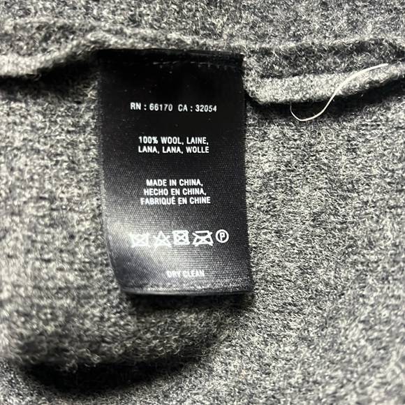 Anthropologie Sparrow Wool Zipper Skirt Gray - Picture 7 of 7